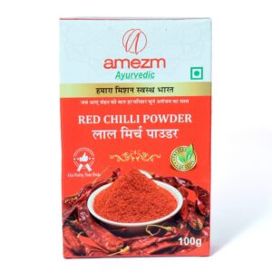 Amezm Ayurvedic Red Chilli Powder 100g Front View