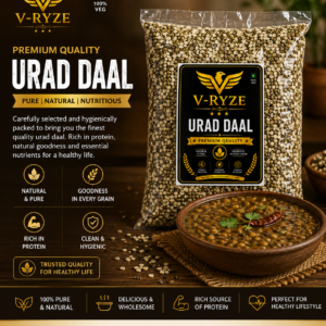 V-Ryze Premium Urad Daal 1kg High Protein Natural Black Gram
