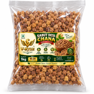 V-Ryze Sabut Desi Chana 1kg premium quality whole desi chickpeas pouch